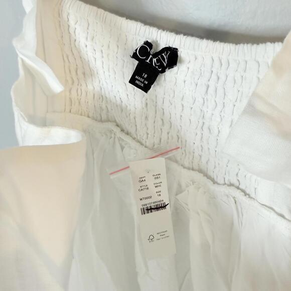 J.Crew Indigo Linen Midi Dress Size 18 - Picture 9 of 9